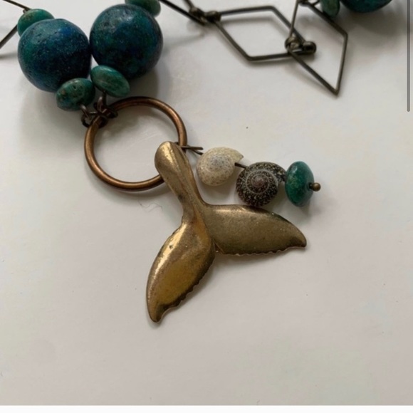 OOAK mermaid gemstone necklace - Picture 2 of 7